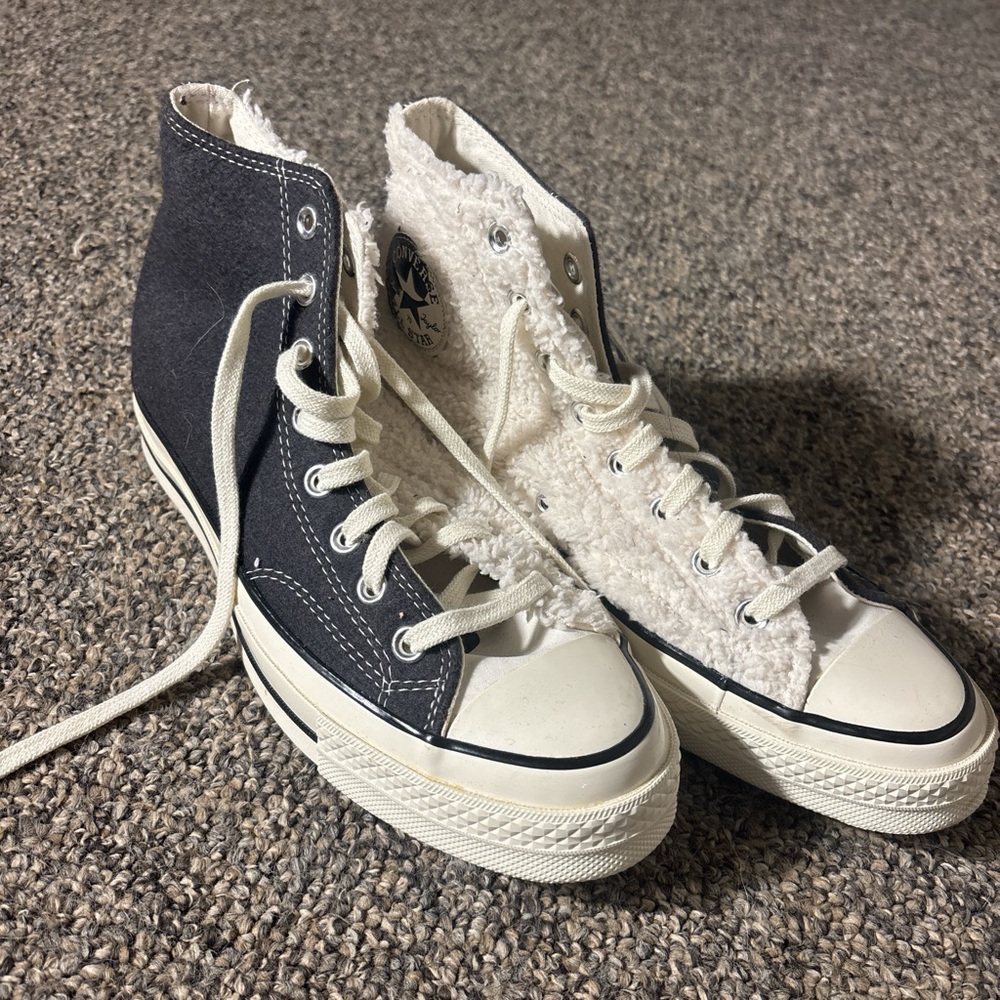Converse Black and White High-Top Sneakers